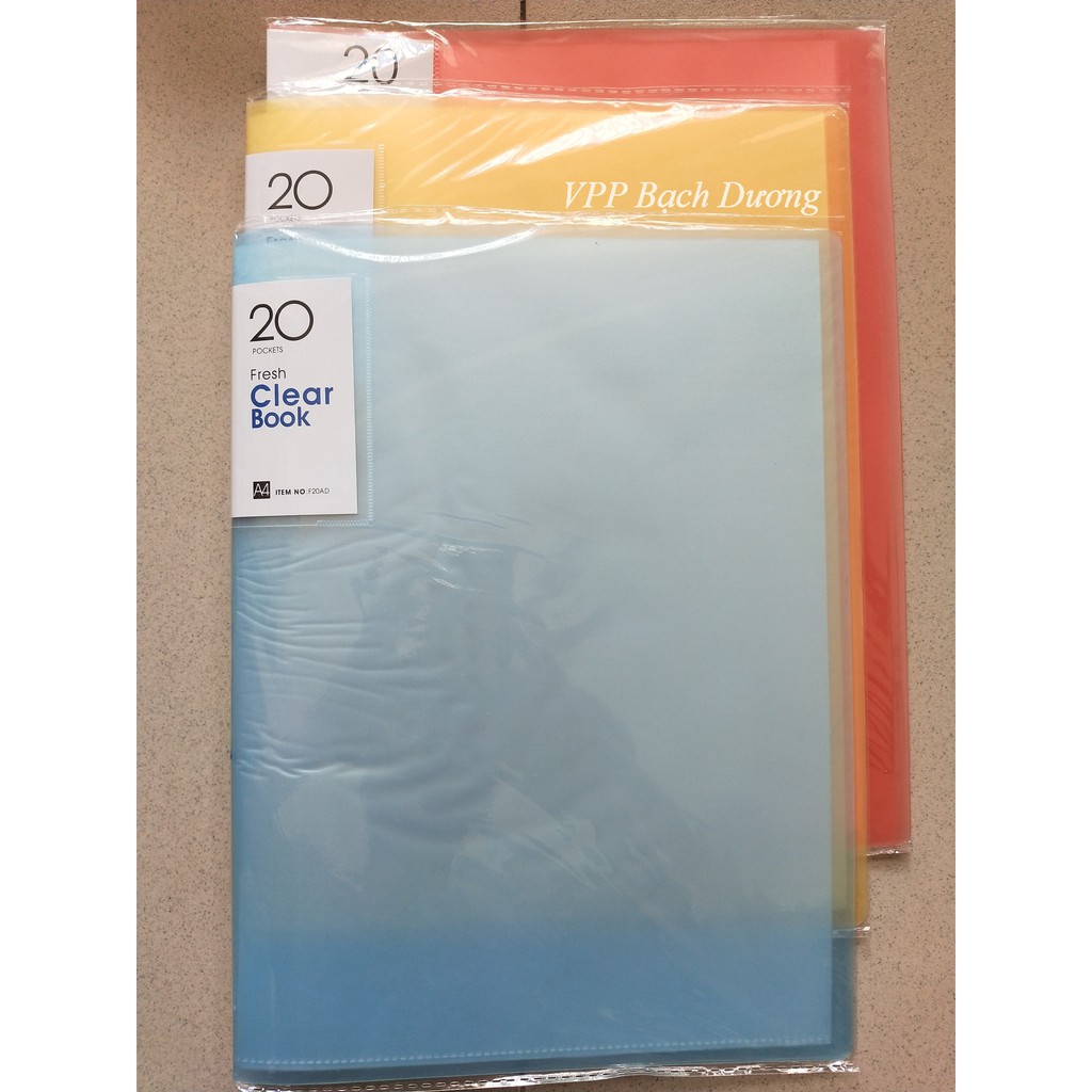 Bìa 20 lá - Bìa hồ sơ 20 lá - Bìa nhựa 20 lá - Bìa trong 20 lá