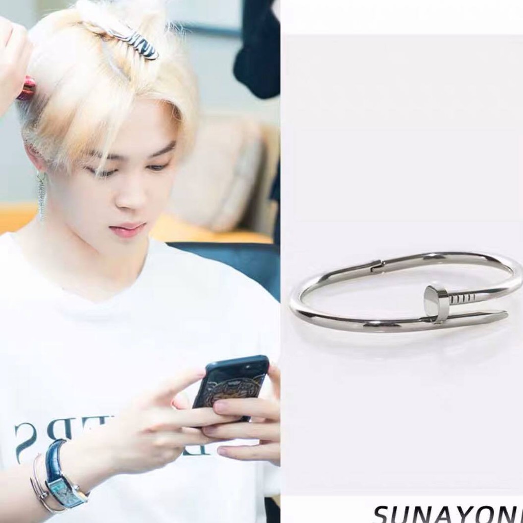 Bracelet lắc tay vòng tay đinh cho cặp đôi nam nữ unisex BTS