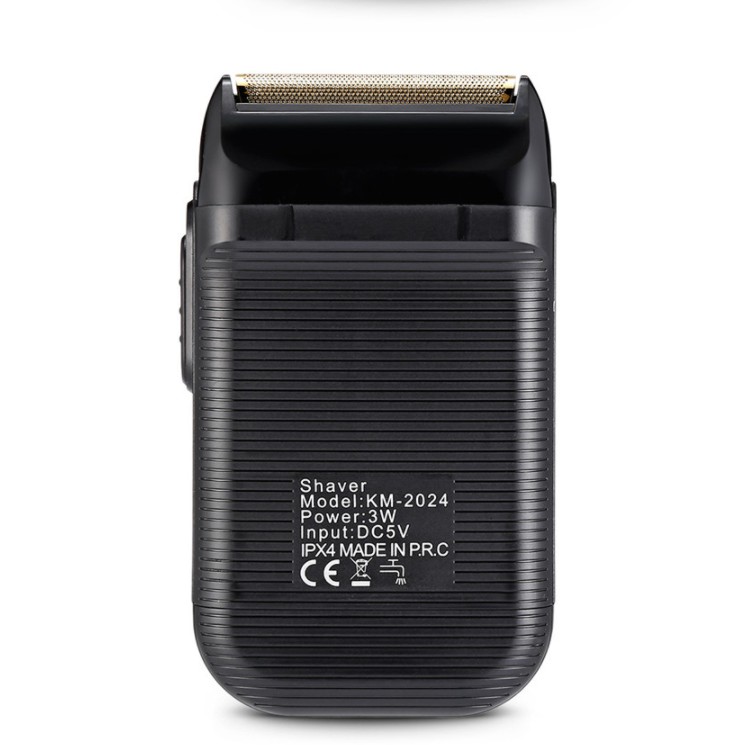 Máy Cạo Râu Kemei Km 2024 - Sạc Pin Cổng USB - Cạo Râu Khô Đa Năng - Tặng Kèm Củ Sạc