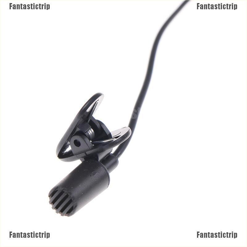 Fantastictrip 3.5mm Mini Studio Speech Mic Microphone Clip for PC Desktop Notebook 1.5M