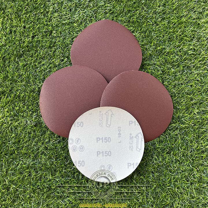 Giấy Nhám Tròn Lông 150mm , Đĩa Ráp Xếp Lông Tròn Đánh Bóng