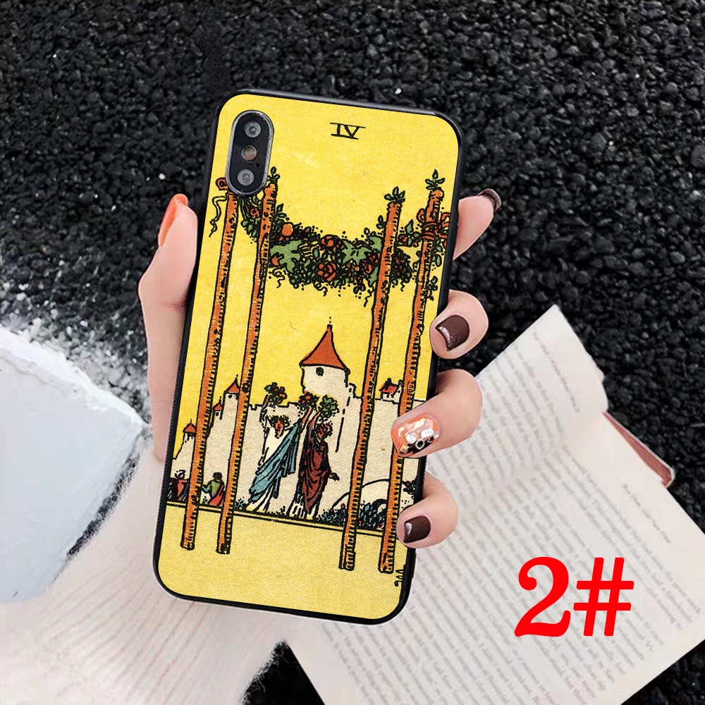 Ốp Điện Thoại Tpu Mềm Họa Tiết Lá Bài Tarot Divination Cho Iphone X Xs Max Xr 7 8 Plus 6 6s 5 5s Se