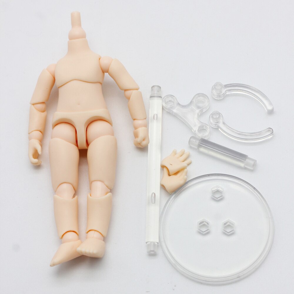 Mô Hình Búp Bê Obitsu OB11 BJD Khớp Động Kèm Giá Đỡ Và Tay Cầm