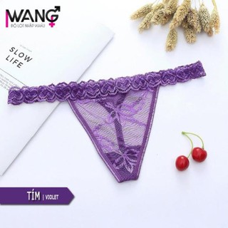 Quần lót lọt khe sexy quần chip nữ ren họa tiết quần xì gợi cảm freesize 8811