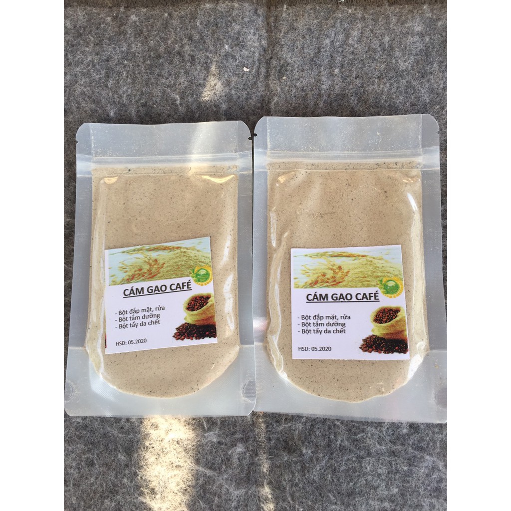 [Sale] Cám gạo cafe ( bột), tắm trắng, đắp mặt, rửa, tẩy da chết, làm đẹp ... túi 100g | BigBuy360 - bigbuy360.vn