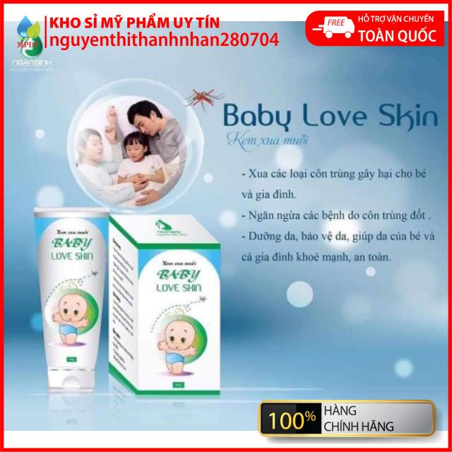 Kem xua muỗi_baby love skin tránh muỗi, giảm sưng tấy, giảm đỏ sau khi bị đốt....