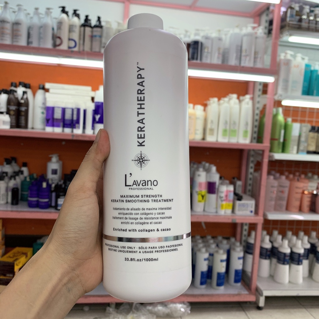 Keratin Phục Hồi tóc nát, tóc nhũn, bông xù Lavano Keratherapy 1000ml