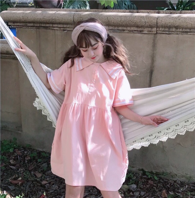 Đầm thủy thủ cài nút | BigBuy360 - bigbuy360.vn