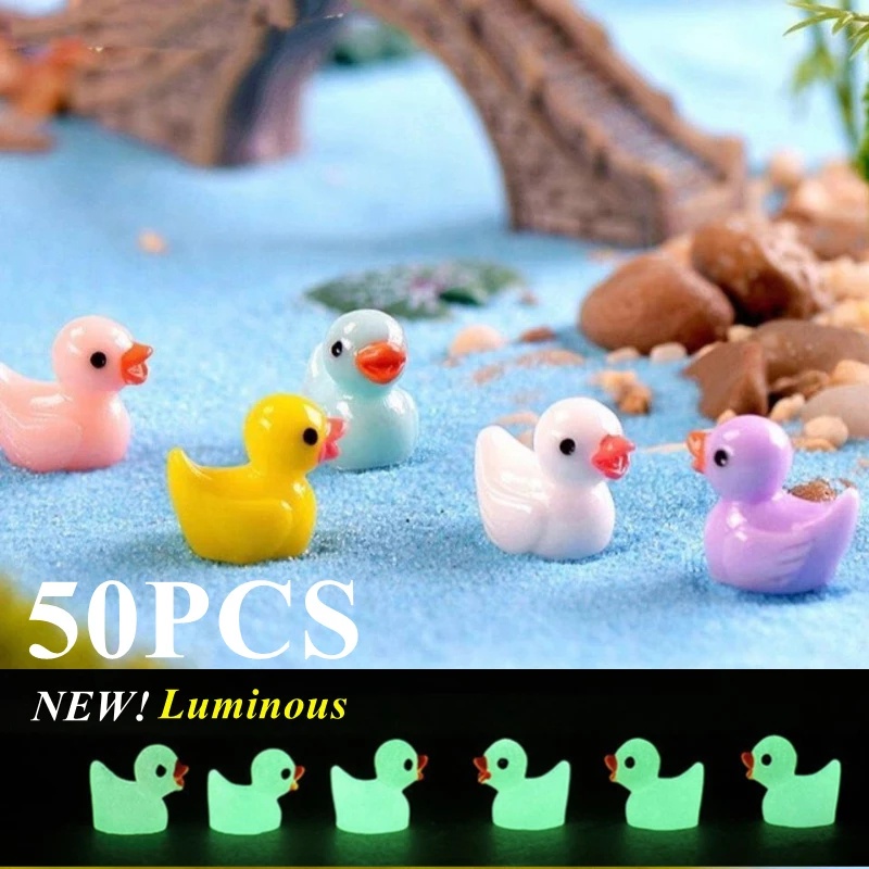 Bộ 20 Tượng Vịt Mini Dễ Thương Phát Sáng Dùng Để Trang Trí