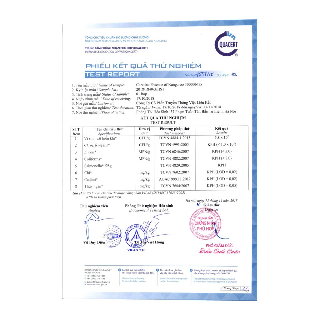 Viên Uống Hỗ Trợ Tăng Cường Sinh Lý Nam Careline Essence Of Kangaroo - Hộp 60 viên