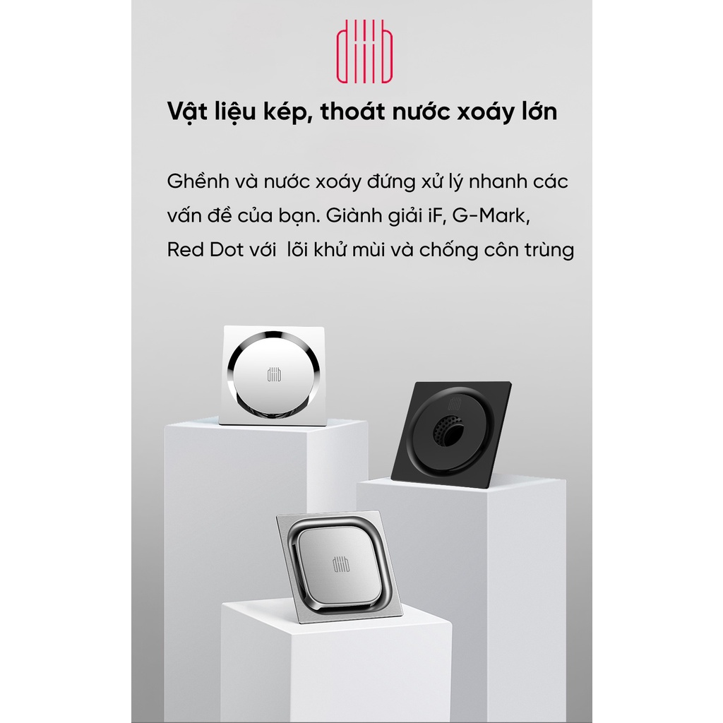 Nắp hố ga/ thoát sàn/ cống chống mùi Xiaomi DiiiB
