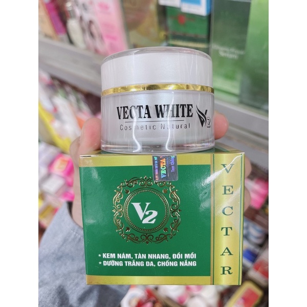 KEM VECTA WHITE V2 NÁM TÀN NHANG DƯỠNG TRẮNG CHỐNG NẮNG VECTAWHITE