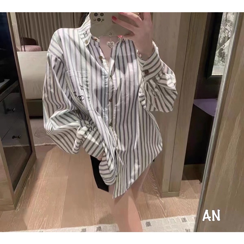 Sơ mi thêu chà neo nhí