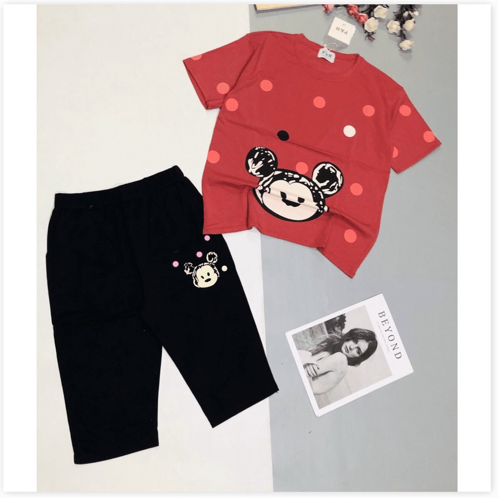 ĐỒ BỘ MẶC NHÀ NỮ QUẦN LỬNG ÁO THUN HỢP THỜI TRANG KOKO MI STORE