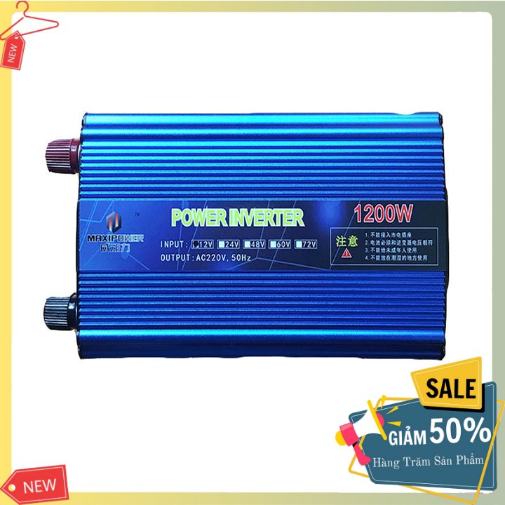 Máy kích điện 1200W sin chuẩn từ 12v lên 220V