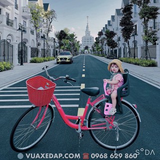 Xe đạp mini nữ Thống Nhất 26” kèm ghế sau