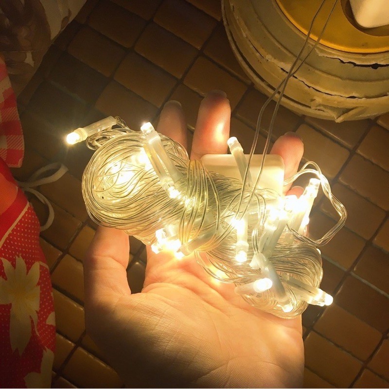 Đèn led 5m trang trí nhấp nháy màu vàng nắng