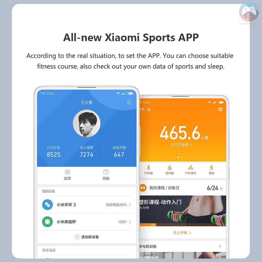 ANDROID IPHONE Đồng Hồ Thông Minh Đa Năng Theo Dõi Tình Trạng Sức Khỏe Xiaomi Mi Band 3