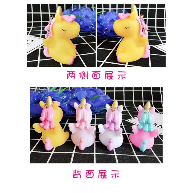 móc chìa khoá, móc treo túi balo ngựa 1 sừng unicorn siêu yêu( sản phẩm dc khuyên mua kèm BALO)