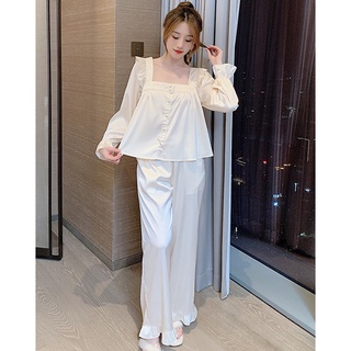 Set pijama tiểu thư lụa hàng quảng châu cao cấp