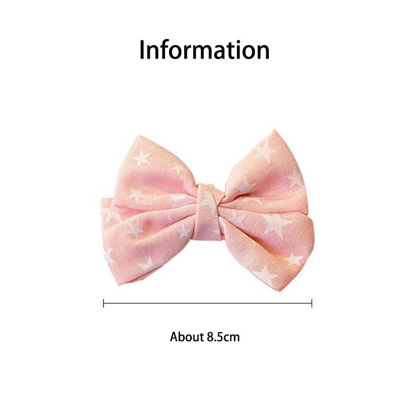 Set 8 Kẹp Tóc Nơ Hoa Phong Cách Hàn Quốc Dễ Thương Cho Bé Gái