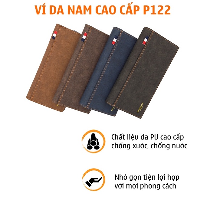 Ví Bóp Dài Nam Nữ Cầm Tay Da Mịn Cao Cấp Nhiều Ngăn Phong Cách Hàn Quốc P122 phù hợp mọi lứa tuổi và mọi dịp