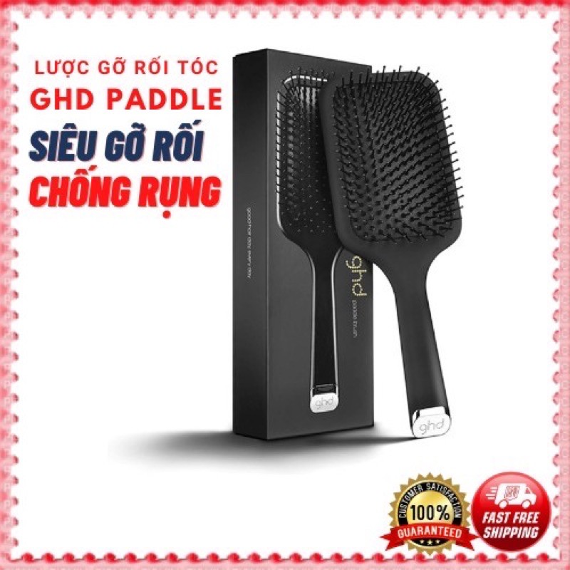 HÀNG LUXURY Lược gỡ rối tóc GHD Paddle .ngừa dụng tóc .massa đầu . sieu xịn sò