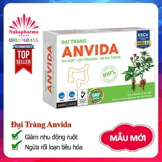Đại Tràng Anvida – Hỗ trợ giảm triệu chứng nhu động ruột, hội chứng ruột kích thích, rối loạn tiêu hóa