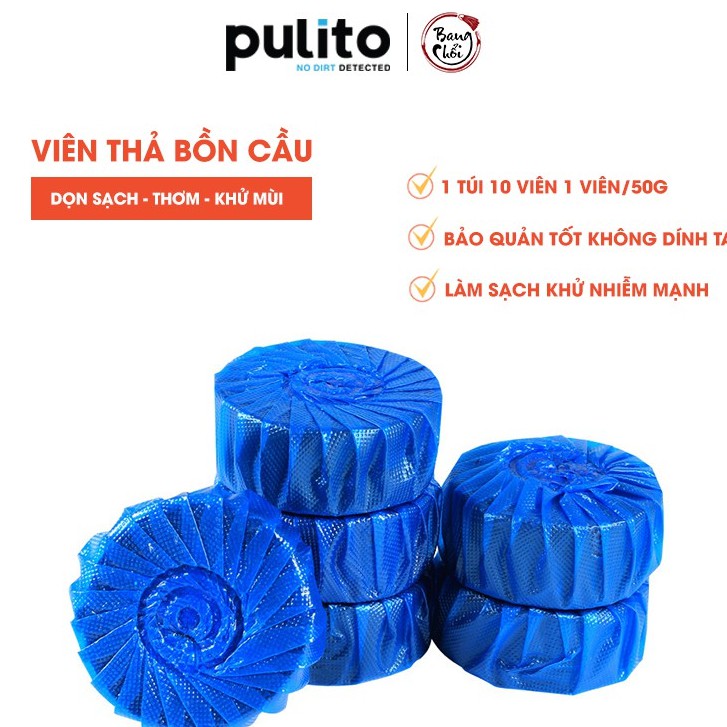 GÓI 10 VIÊN THẢ BỒN CẦU CHO BỒN CẦU LUÔN SẠCH SẼ TẠO HƯƠNG KHỬ KHUẨN -VTBC