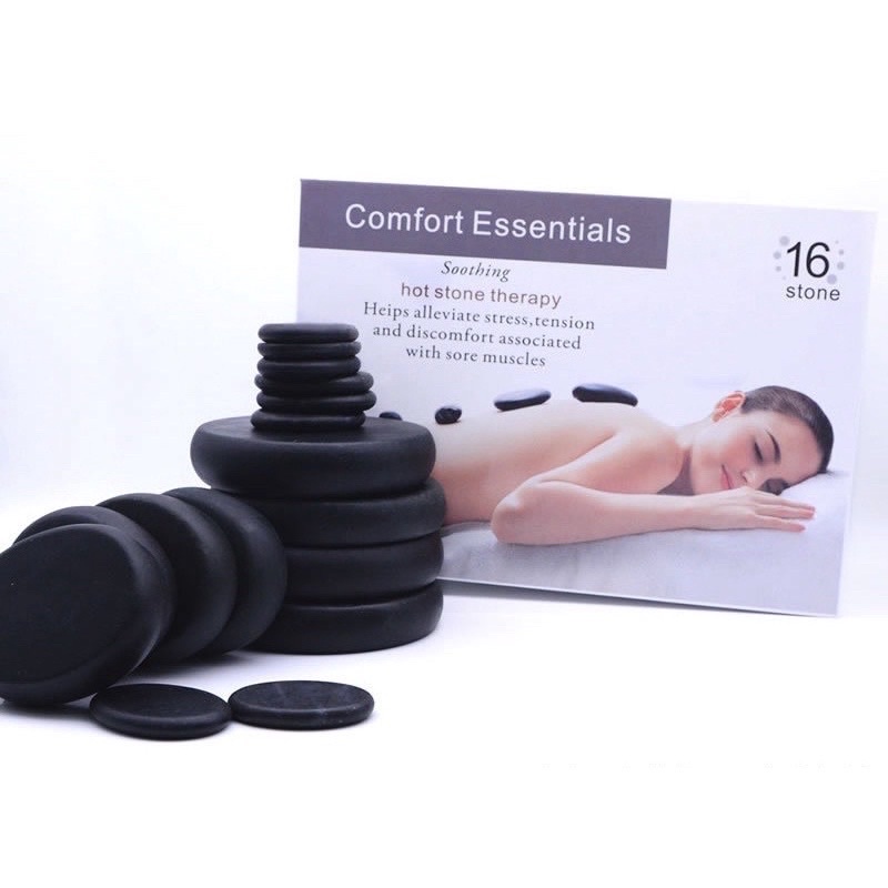Bộ đá nóng 16 viên dùng massage đông y - lucy store thiết bị vật tư spa