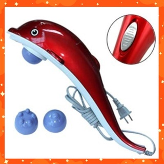 Máy massage cầm tay hình cá heo 3 Đầu loại lớn điện tử đa năng