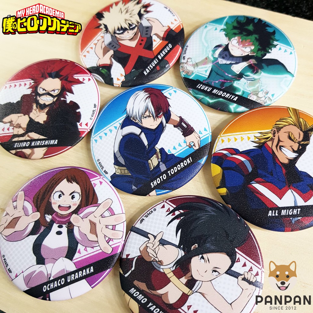 Set Huy Hiệu My Hero Academia Đồ Chiến Đấu - Set 3 và 4 mẫu lẻ