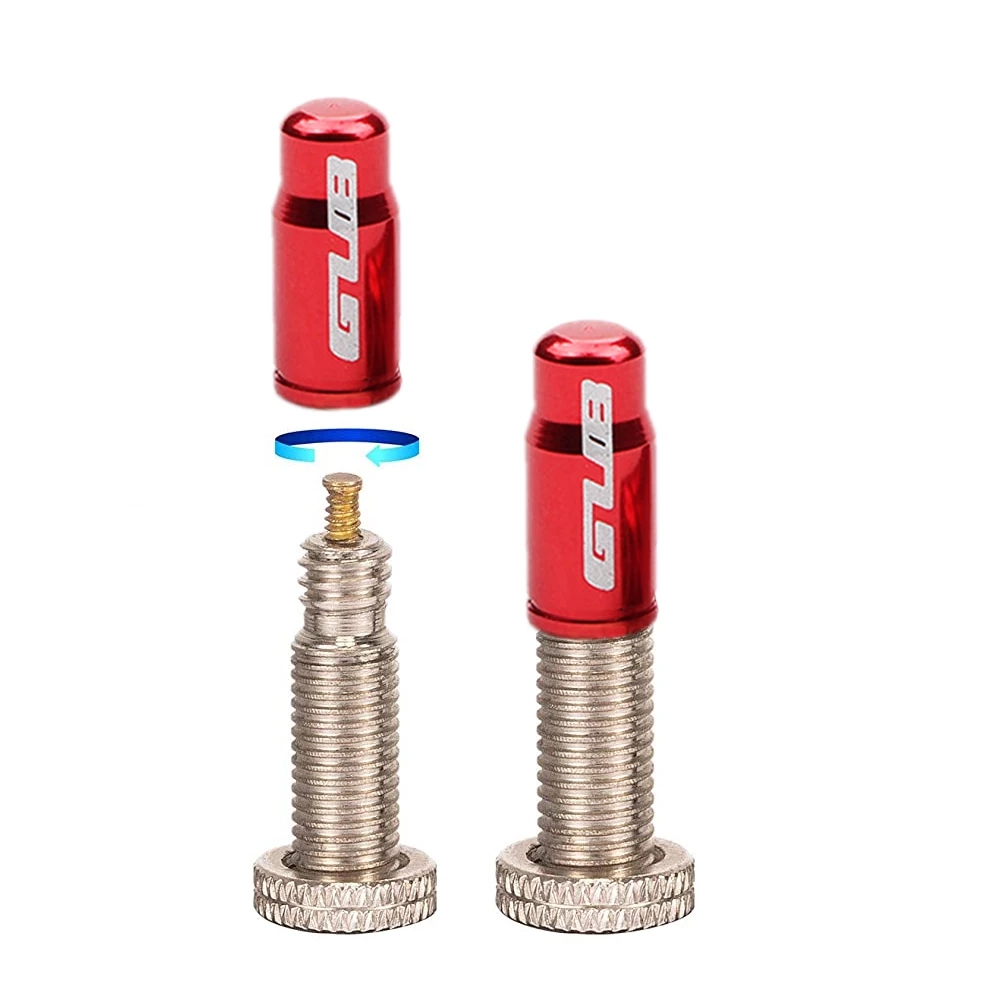 Set 2 Nắp Van Bánh Xe Đạp Bằng Nhôm Kèm Đai Ốc Chân Không Chuyên Dụng