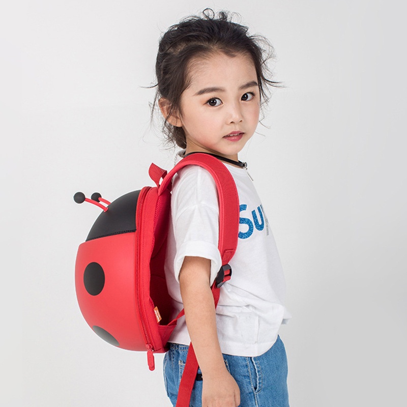 Ba Lô Đi Học / Du Lịch Chống Thất Lạc Hình Bọ Rùa Dễ Thương Cho Bé Mẫu Giáo
