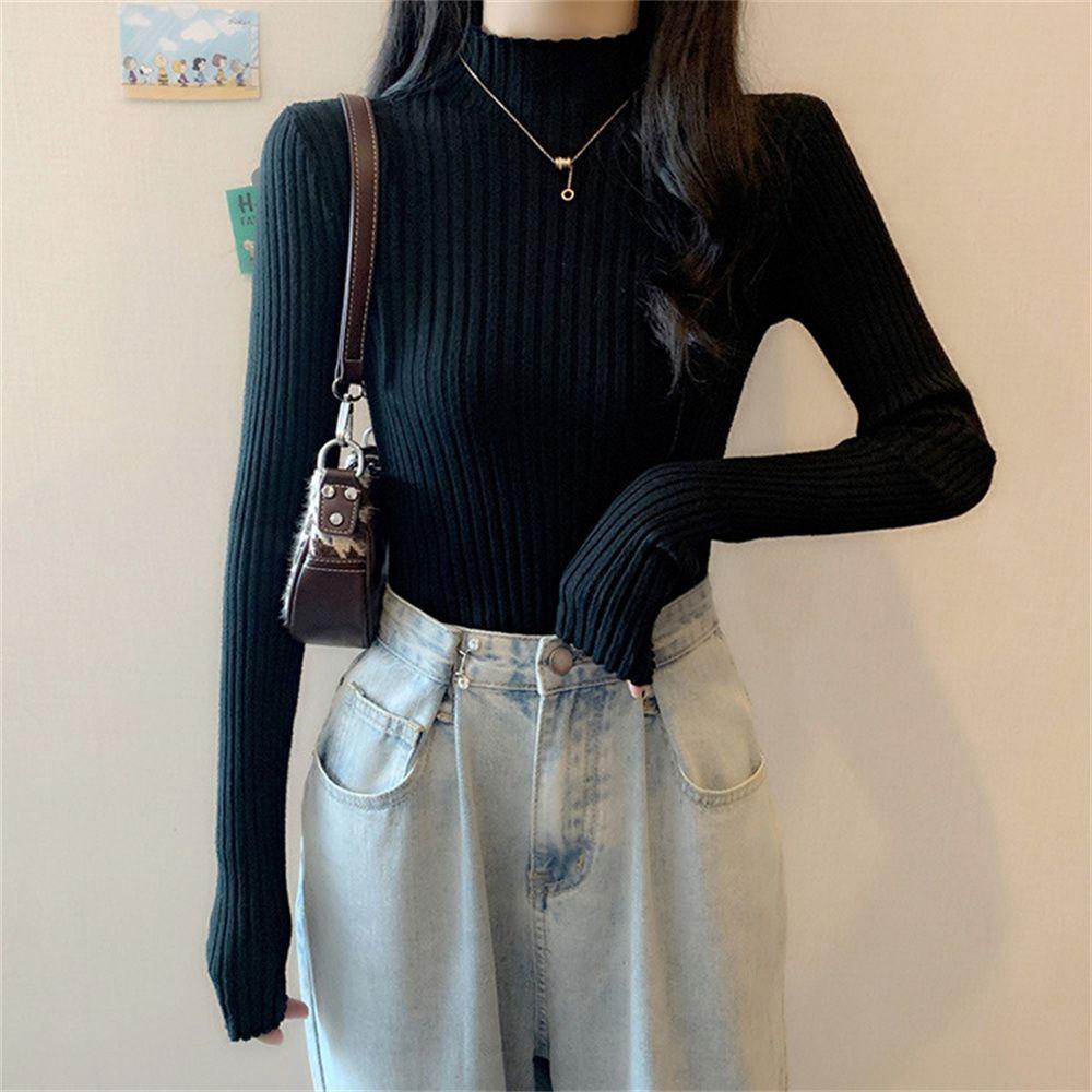 Áo Sweater Dệt Kim Thời Trang Thu Đông Cho Phái Nữ