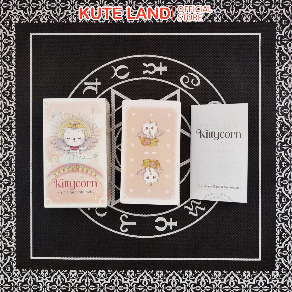[Size Gốc] Bộ Bài KittyCorn Tarot 78 Lá Bài 7x12 Cm Tặng Đá Thanh Tẩy S98
