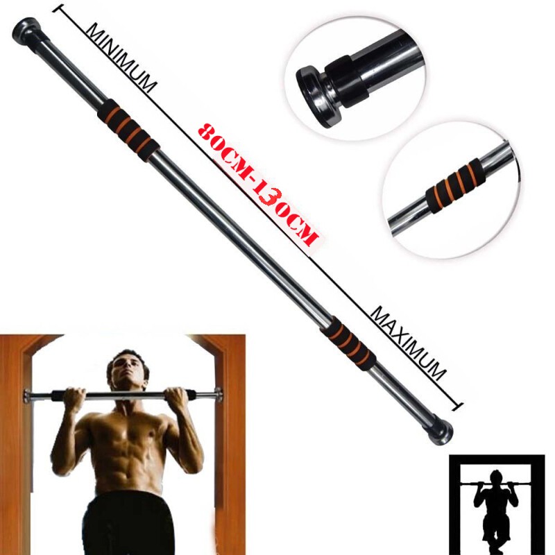 Xà đơn treo tường chống xoay gắn 80-130cm, 60-100cm cao cấp