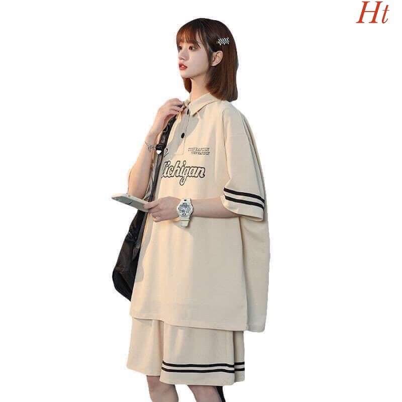 Bộ đùi polo Michi sọc H2B877