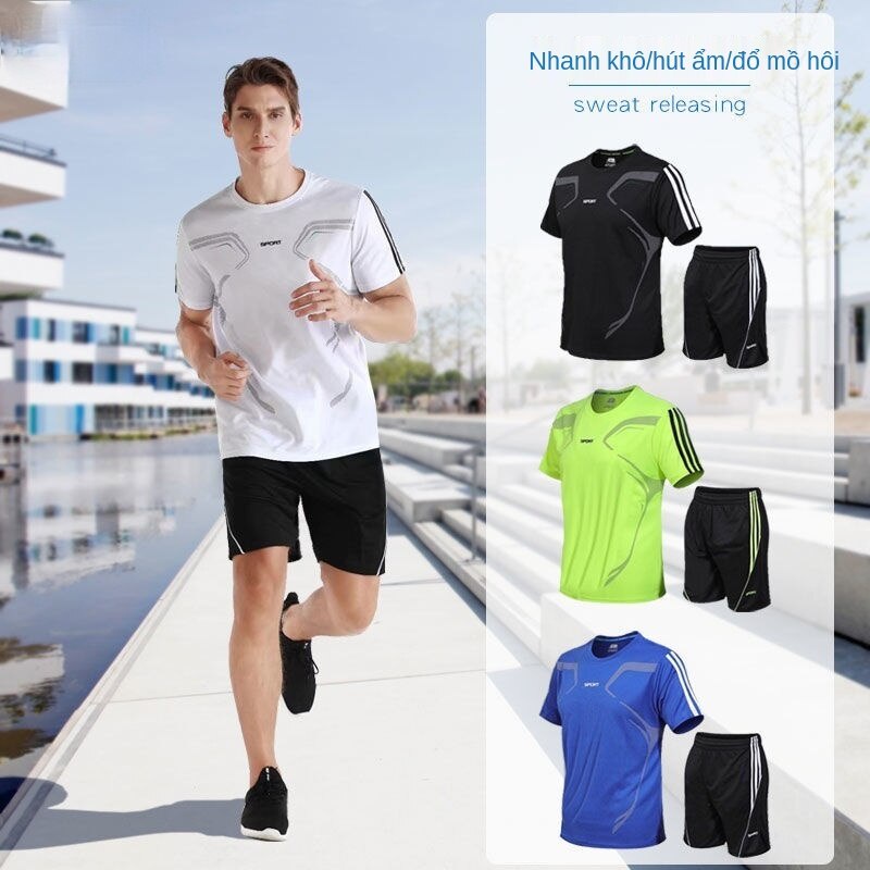 Sports suit sports shorts short sleeve T-shirt sports top fitness clothes