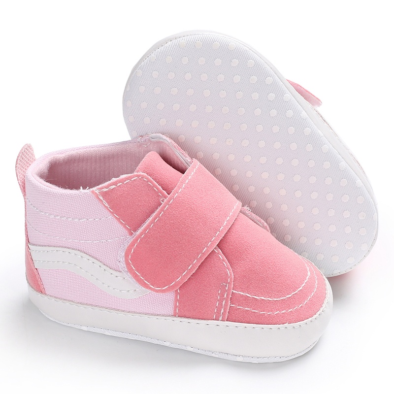 Đôi Giày Da PU Đế Cotton Chống Trượt Cho Bé Tập Đi