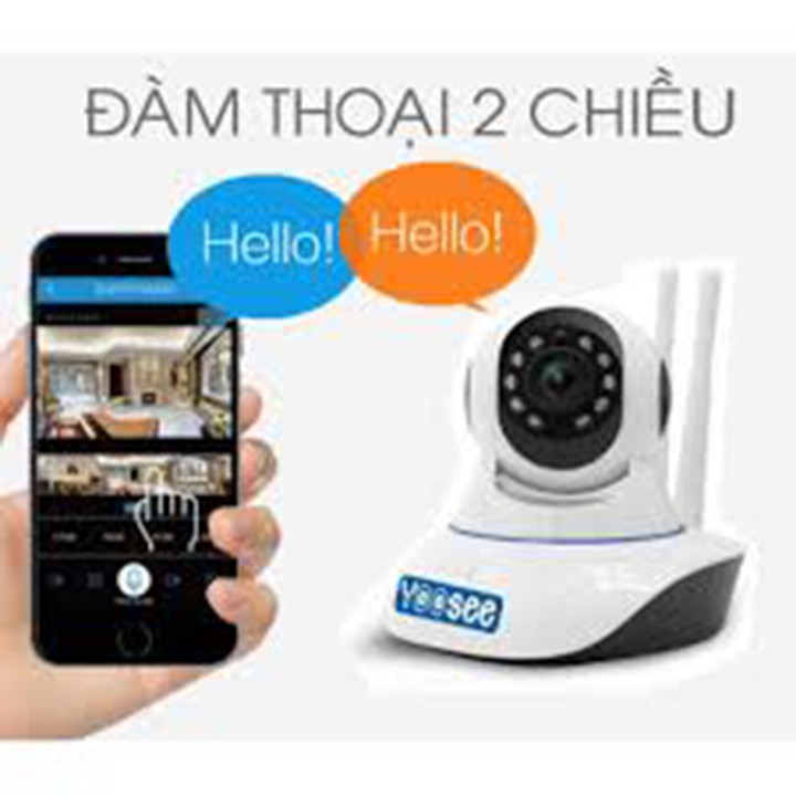 [CAMERA IP WIFI 2.0 MPX YOOSEE] camera wifi 2.0 ngoài trời - trong nhà camera yoosee 3 Râu2.0Mpx full hd 1080p -TP6679