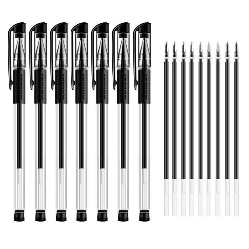 Set 1 bút bi + 10 ngòi bút mực gel 0.5mm nhiều màu có bán lẻ