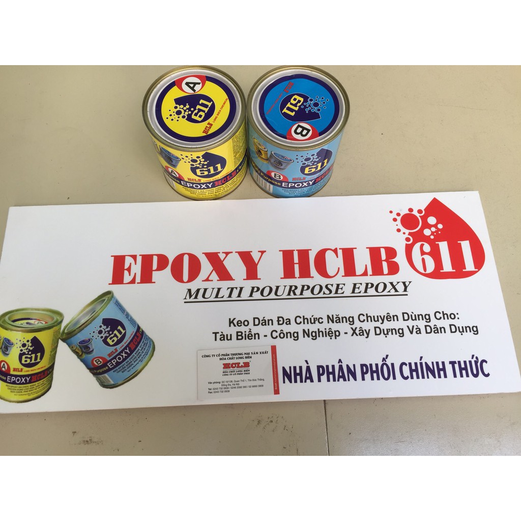 Keo dán đa năng Epoxy 611 - 273g, SIÊU CHẮC BỀN : Đá, Nhựa, Gỗ, Kim Loại ..