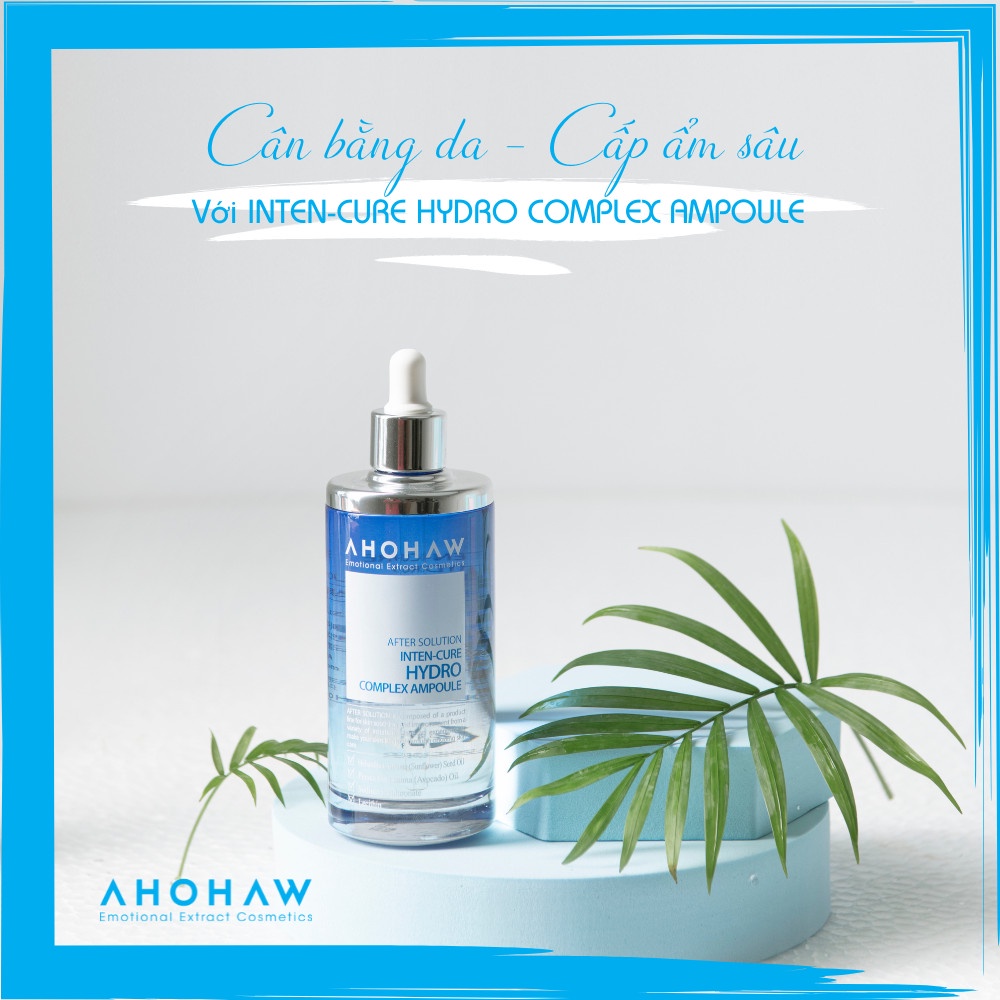 Bộ đôi Căng Bóng - Phục Hồi Ahohaw Inten Cure Hydro 150ml & Multi Cream 200g - Tăng cường phục hồi và tái tạo da