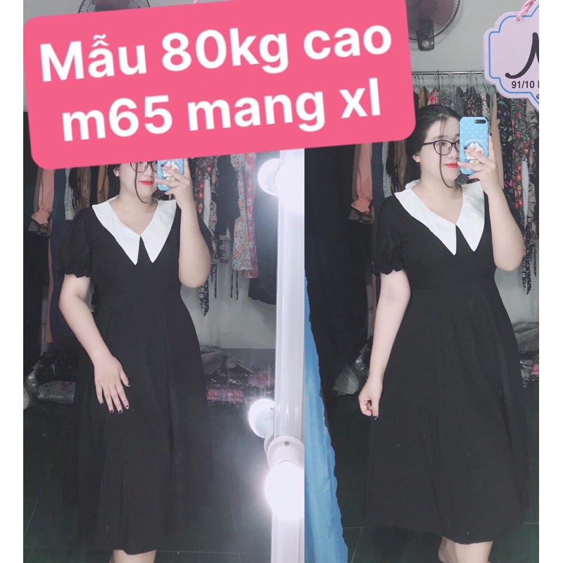 Đầm cổ sen bigsize 55-90kg