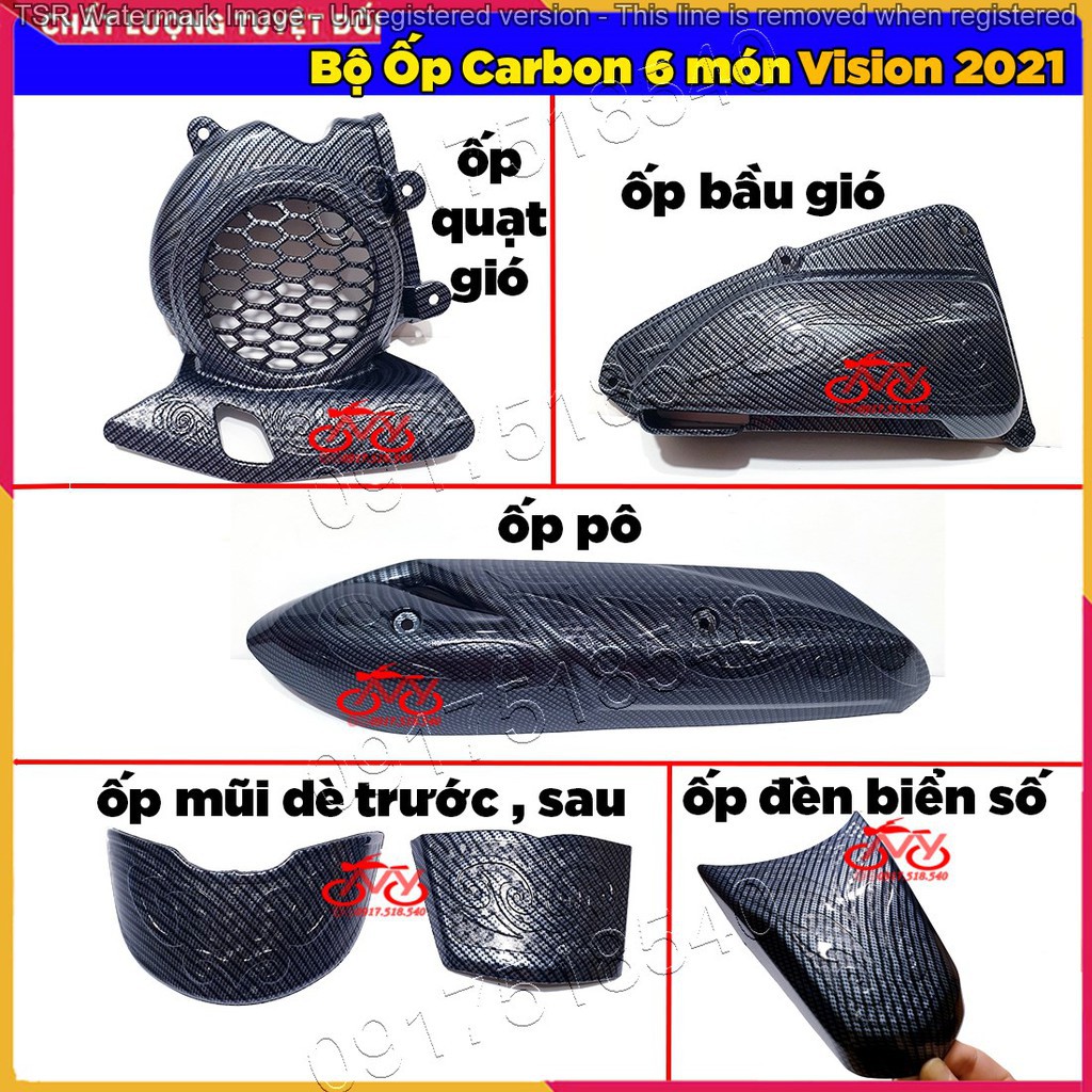 🥇 Ốp Carbon Vision 2021 - Vision 2022 ( giá lẻ từng món) 🥇 (hình thật)