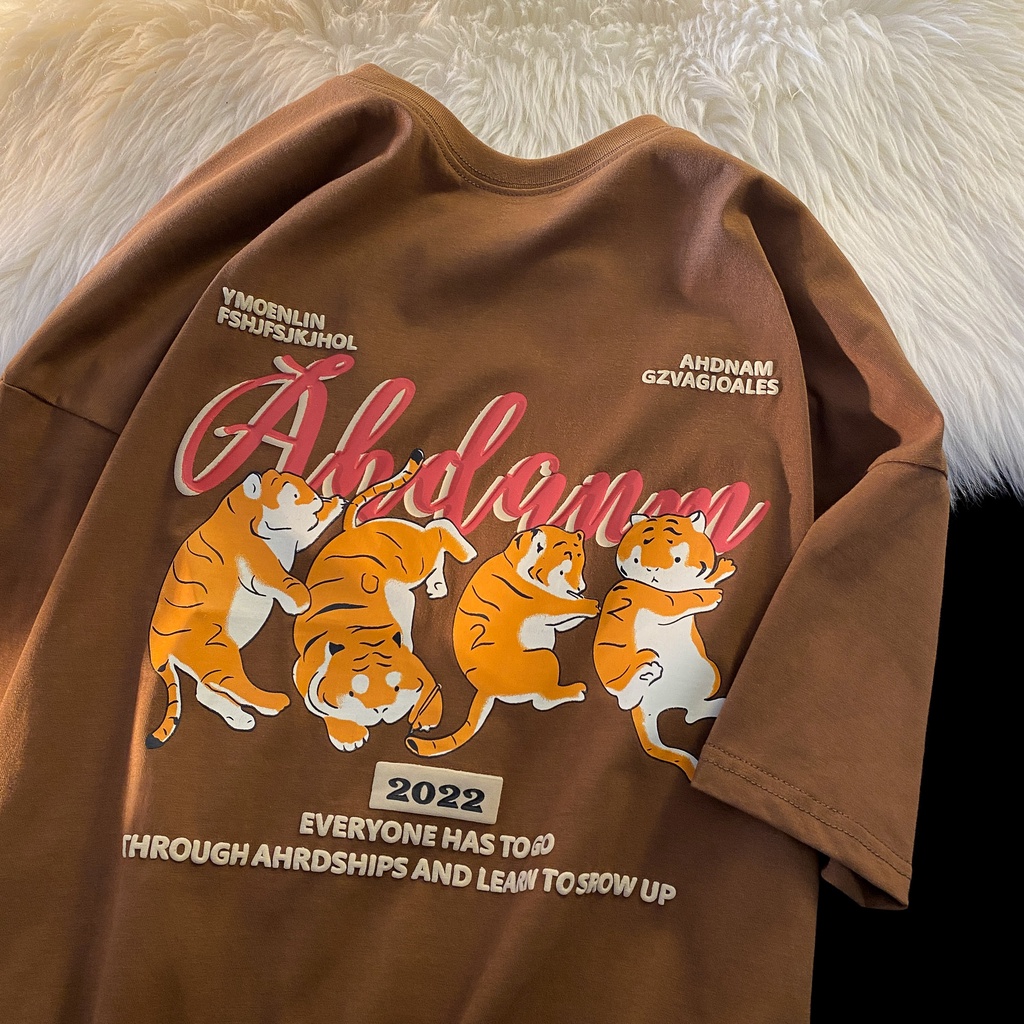 NRVP Áo Thun Nữ Ngắn Tay In Chữ Phong Cách Hàn Quốc