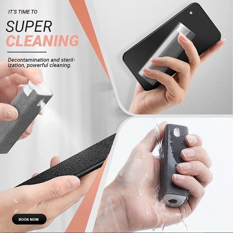 Bộ Dụng Cụ Vệ Sinh Màn Hình Điện Thoại Máy Tính 9*2.7*2.7cm 2 Trong 1 Tiện Dụng