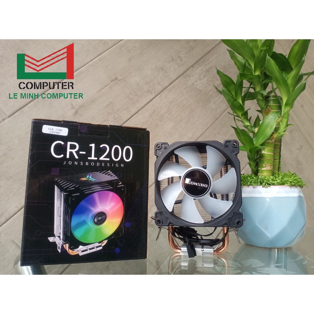 Quạt tản nhiệt cpu Tản nhiệt khí CPU 2 ống đồng JONSBO CR-1200 fan 9cm LED Đa năng