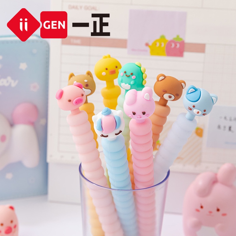 1 Bút Chì Bấm 0.5mm Hình Động Vật Dễ Thương